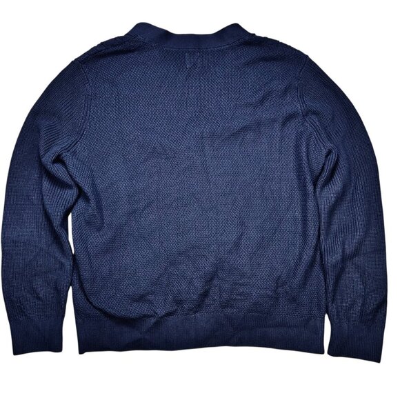 Gap XL Women Cable Knit Cardigan Sweater Academia Work Office Cotton - Picture 2 of 5